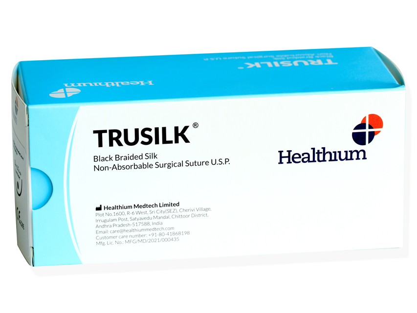 ĶIRURĢISKAIS DIEGS/TRUSILK/NEABSORBĒJAMAS 4/0 APLIS ,1/2 ADATA 25MM-75CM/MELNAS N12