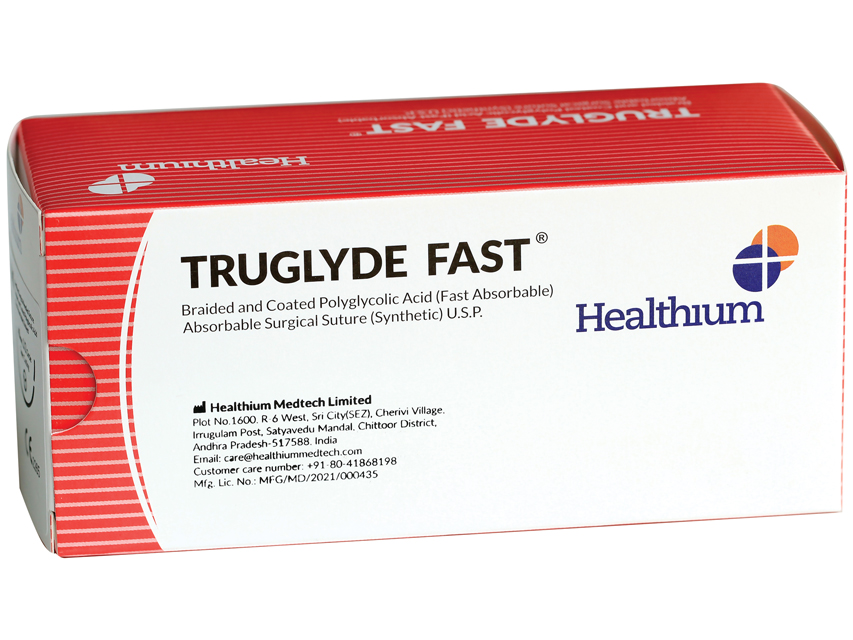 ĶIRURĢISKAIS DIEGS/TRUGLYDE/ĀTRI ABSORBĒJAMA 2/0 APLIS ,1/2 ADATA 35MM-75CM/NE KRĀSOTS N12