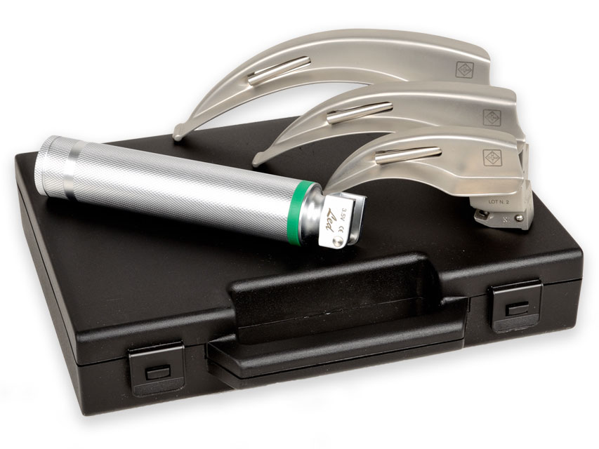 GIMA GREEN F.O.LED LARINGOSKOPA PIEAUGUŠO KOMPLEKTS AR 3 ASME