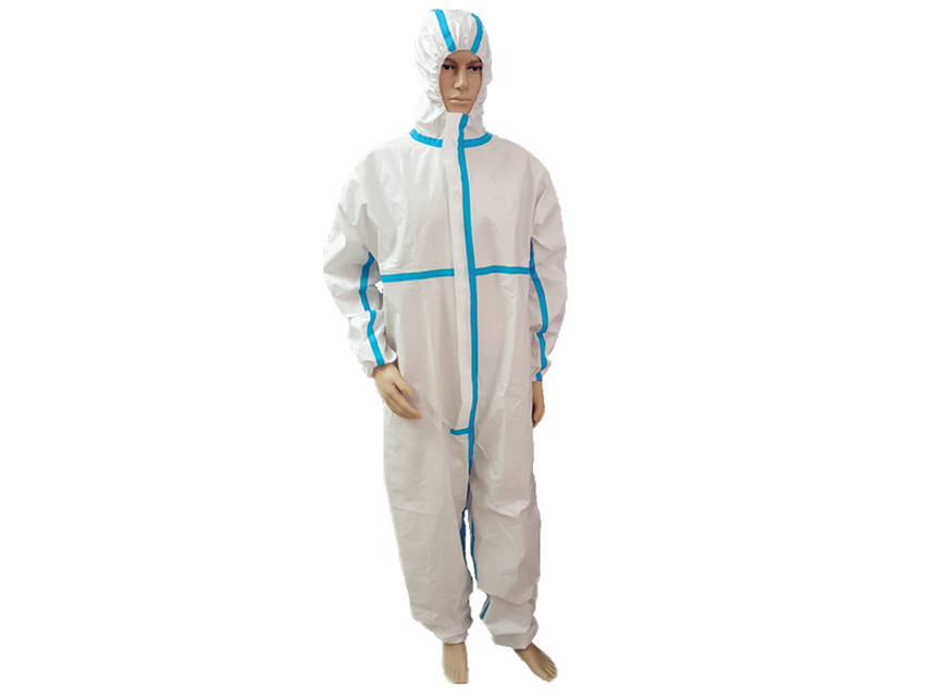 TAPED SEAM INSULATION COVERALL - TYPE 4B-5B-6B - M - DISPOSABLE