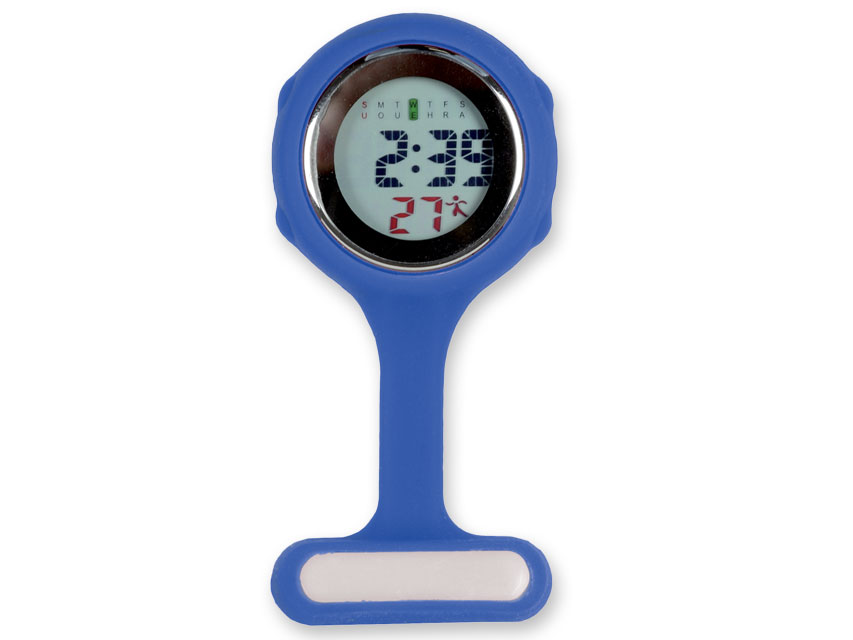 DIGITAL SILICONE NURSE WATCH - BLUE