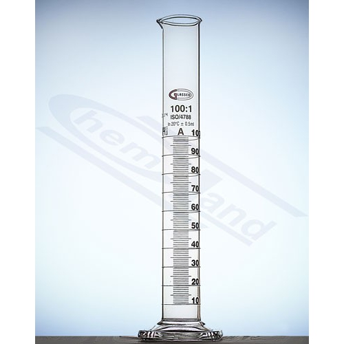 MĒRCILINDRS AR BRŪNU GRADĀCIJU. A KLASE. 100ML