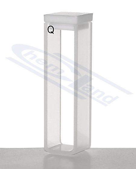 CUVETTE 10MM QUARTZ GLASS. ES 10MM 45X12,5X12,5