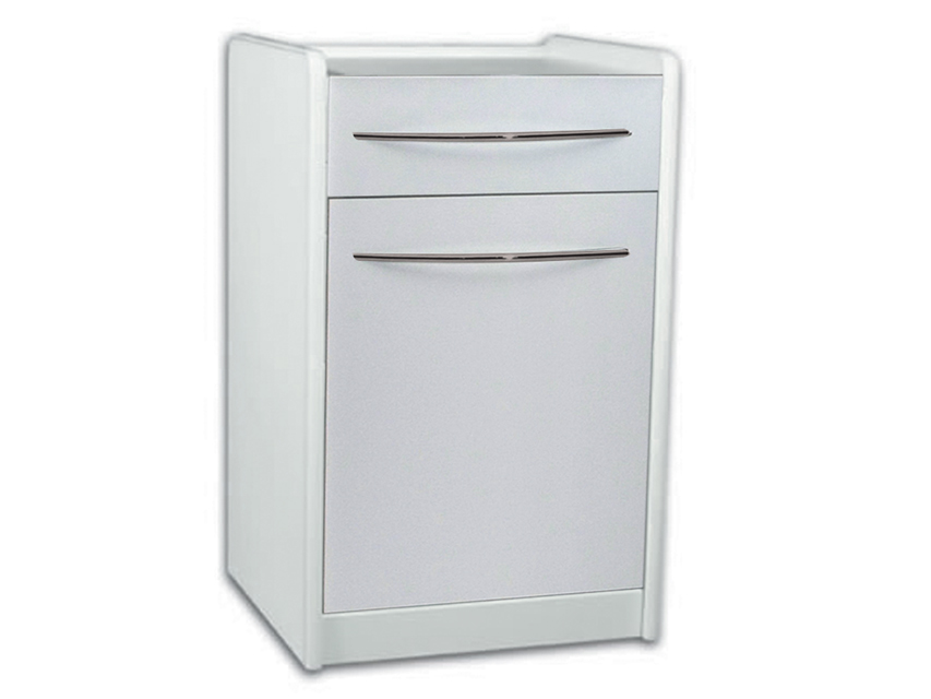 Ratiņi ar atvilktnēm 49 cm GE4LP-balta