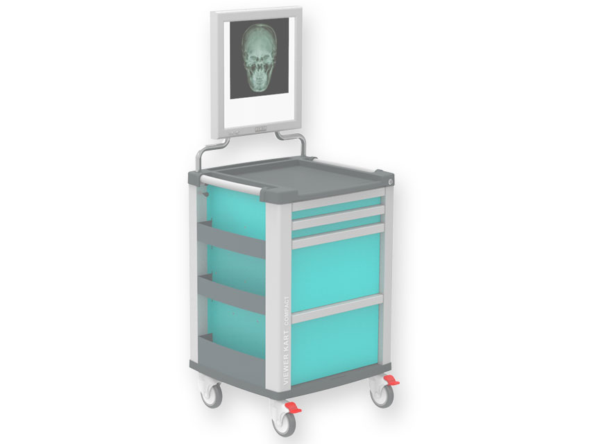 Ratiņi ar LED paneli-tirkīzs *1