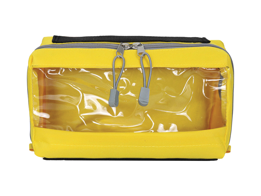 E2 taisnstūra soma ar lodziņu,dzeltena