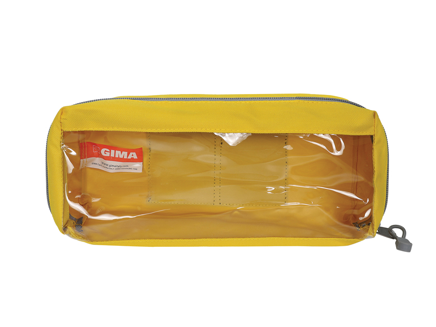 E3 taisnstūra soma,ar lodziņu un rokturi,dzltena