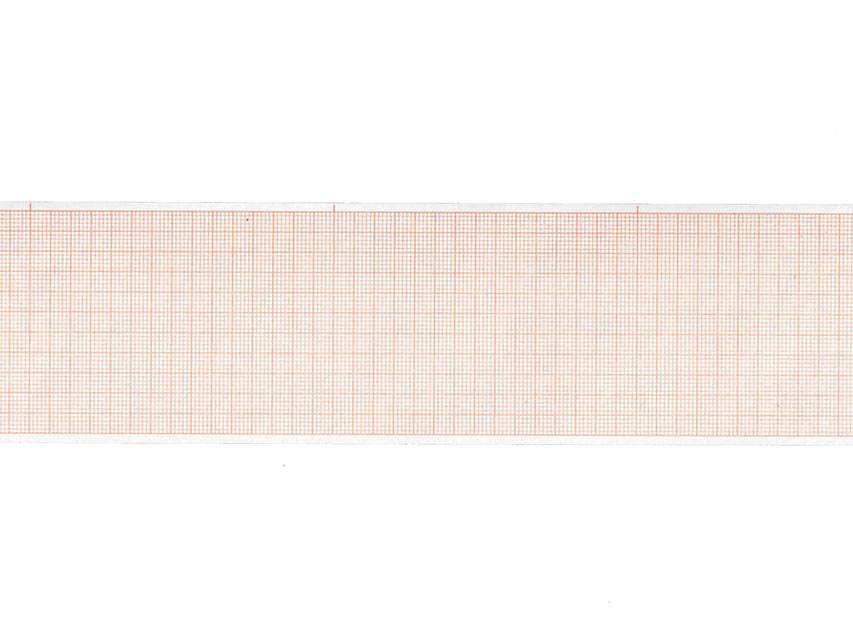 ECG thermal paper 60x30 mm x m roll - orange grid