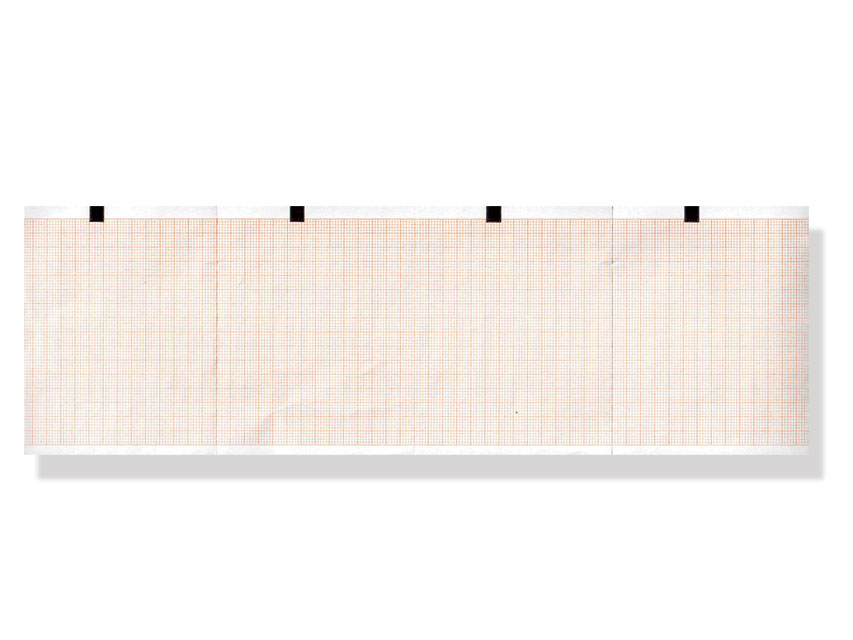 ECG thermal paper 90x70mm x400s pack - orange grid
