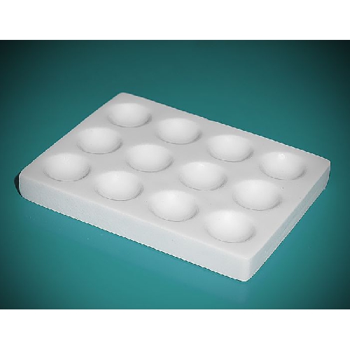 Pilienu plate, porcelāna 6 dobumi 112x81mm