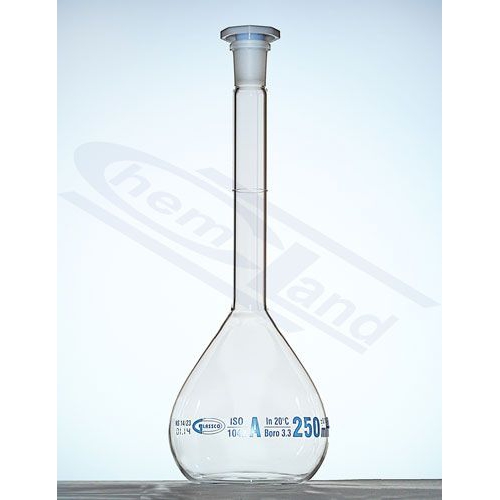 Mērkolba, 5000 mL, A klase, NS 34/35, ar stikla aizbāzni