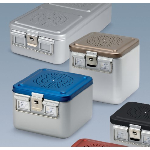 Alumīnija konteineris, zaļš vāks, ar 2 filtriem 30x27x11