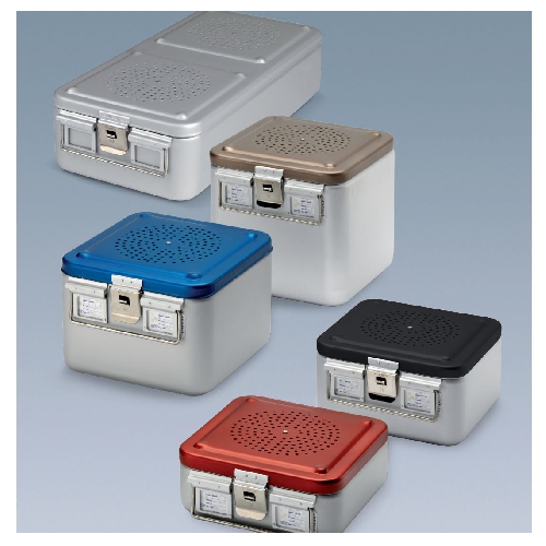 Alumīnija konteineris ar 1 filtru 58x27x26 zaļš