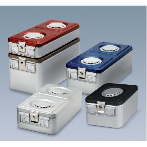 Alumīnija konteineris ar 1 vārstu 58x27x19.5 zaļš