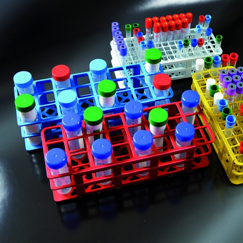 981240 Universālais mēģeņu statīvs, 60 vietas (D=16mm), izmērs- 105x246x72, balts