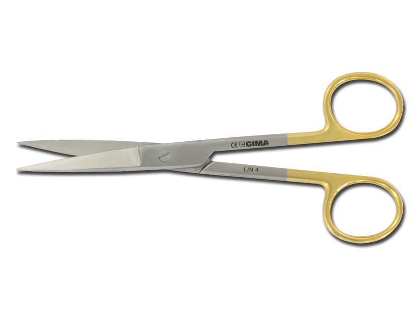 Gold šķēres - taisnas - ass/ass 14.5 cm