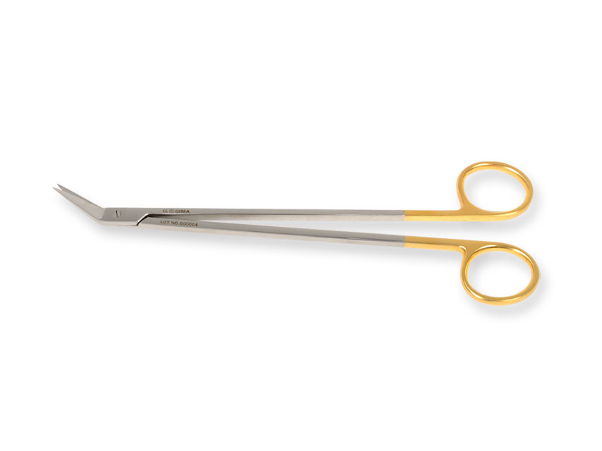 gold debakey potts smith šķēres - 19 cm - leņķis 25