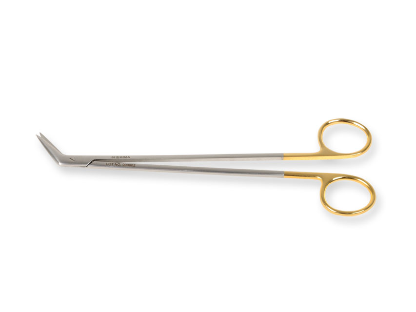 gold debakey potts smith šķēres - 19 cm - leņķis 60