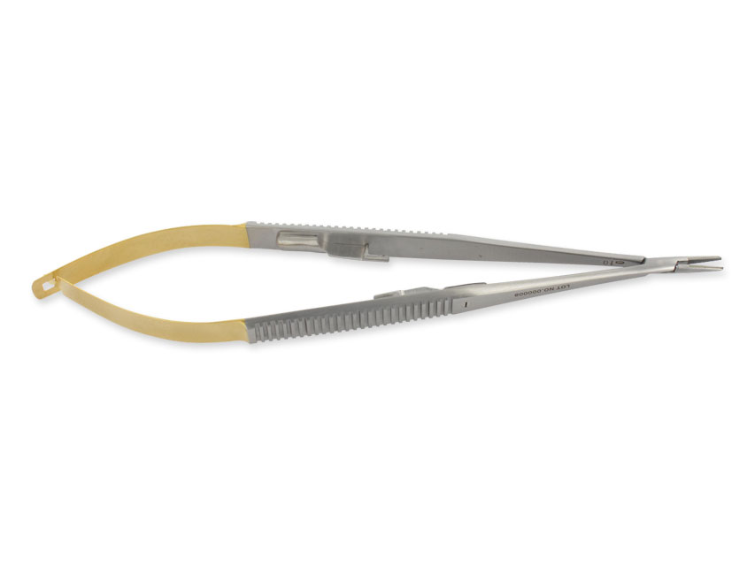 gold castroviejo adatu turētājs-taisns- 18 cm