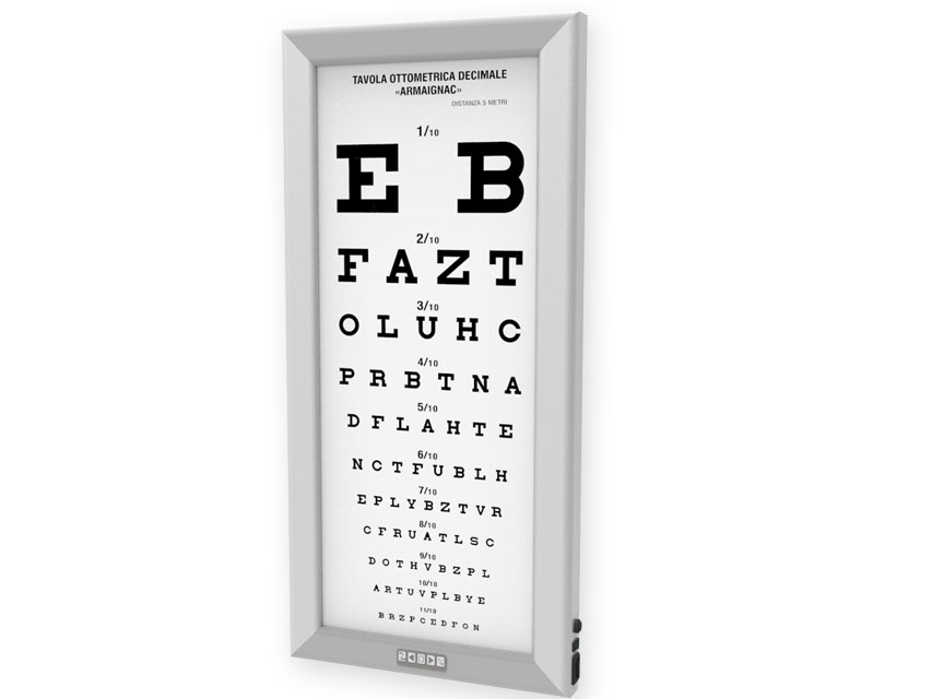 Redzes pārbaudes tabula ar LED apgaismojumu Armagnac, 5m