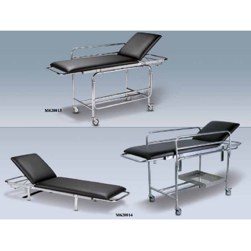 Pacienta nestuves/kušete ar noņememu augšdaļu, regulējamu galvas balstu