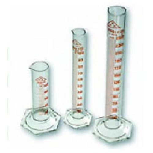 Mērcilindrs ar zilu graduāciju 500ml 1 gab.