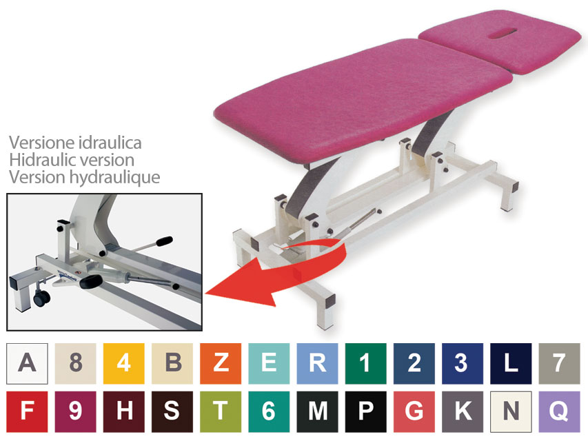 Hidrauliski regulējama kušete