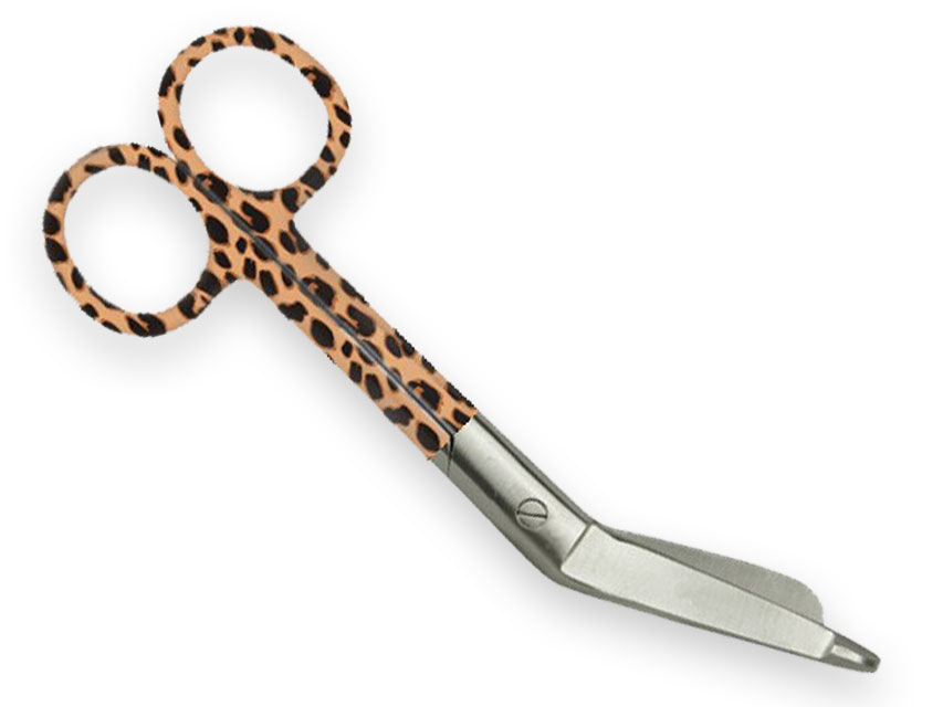 N/T Listēra šķēres, pārsienāmo materiālu griešanai-14 cm-leopard fantasy