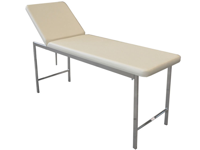 Izmeklēšanas kušete.Hromēta.Bēšā krāsā