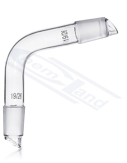 atkopšanas līkums ar slīpu gala leņķi 105, 2 x konuss 24/29 CHEMLAND