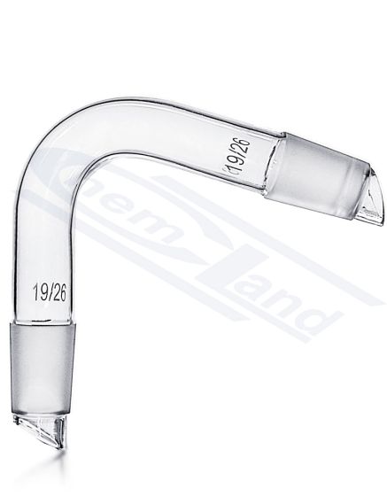 atkopšanas līkums ar slīpu gala leņķi 75, 2 x konuss 19/26 CHEMLAND