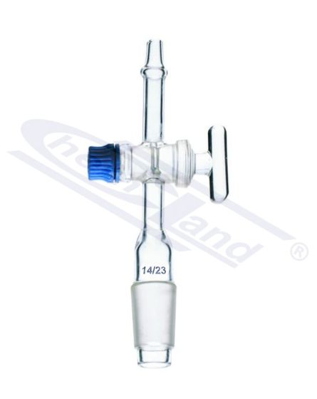 aizbīdnis - konuss 14/23 aizbīdnis PTFE savienojums taisns CHEMLAND