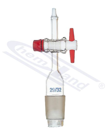 aizbīdnis - konuss 19/26 aizbīdnis PTFE savienojums taisns CHEMLAND