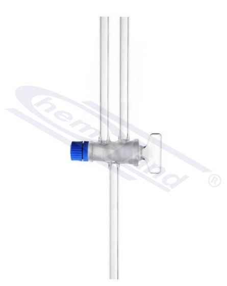 Stopkrāns stikla 2 virzienu paralēlais caurums 2 mm izmērs