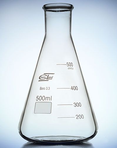 konusveida kolba ar šauru kakliņu 01000 ml CHEMLAND