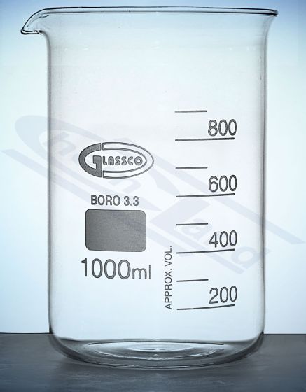 glāze augstas formas 00600 ml, borsilikāta stikls GLASSCO DIN 12331, ISO 3819