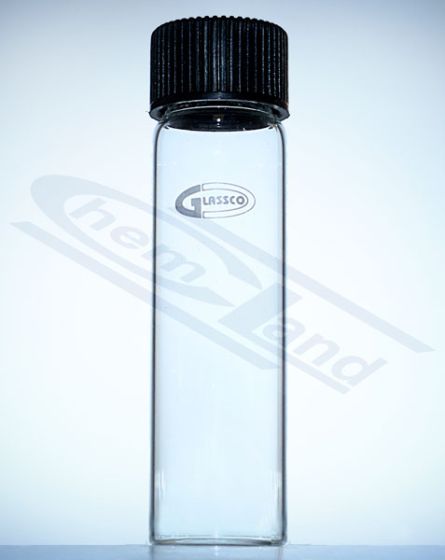 Mēģenīte ar plakanu dibenu un skrūvējamu vāciņu 05ml 18x045mm