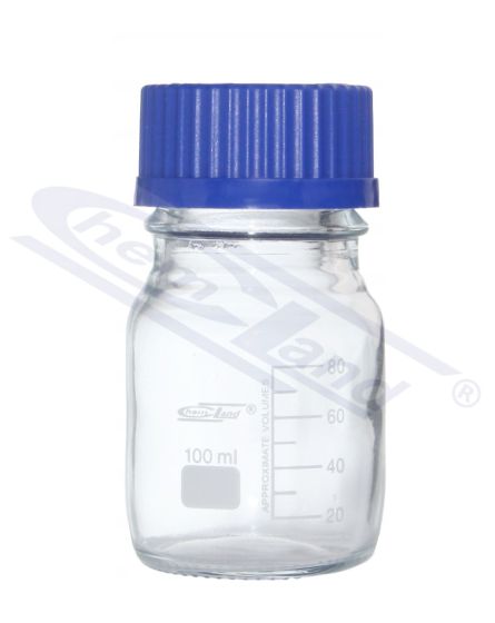 pudele ar skrūvējamu vāciņu GL 45 00100ml CHEMLAND