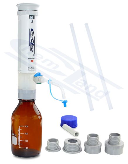 pudeļu dozators ar pretvārstu 5,0 - 30ml, CHEMLAND LabEasy