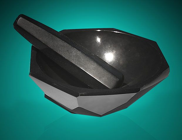 agāta miezeris - melns ar piestu diametrā. 125 mm