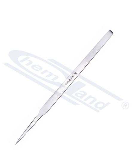 disekcijas adata, izgatavota no tērauda 18/8, izliekta 140mm