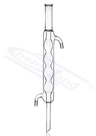kondensators ar iekšējo spuldzes daļu Allihn bez ligzdas garums efektīvs 500 stikla savienotājs