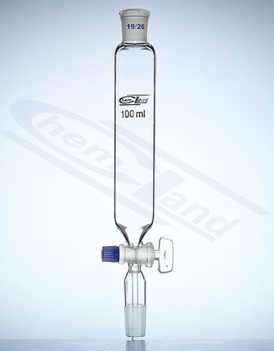 piltuve cilindriska 1000 ml stikla aizbīdnis NS 29/32