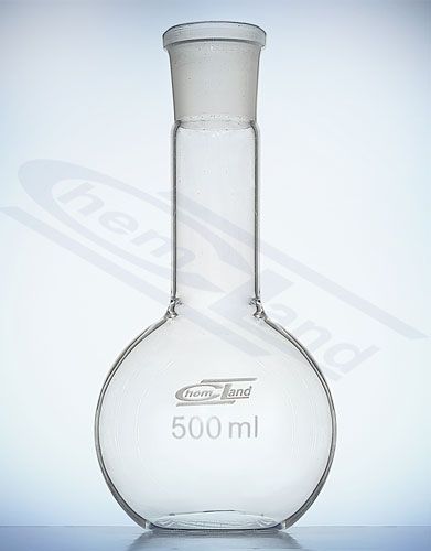 kolba ar plakanu dibenu un garu kakliņu 01000ml NS 29/32