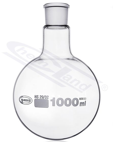 Kolba ar apaļo dibenu ISO 01000ml, malta 29/32 GLASSCO