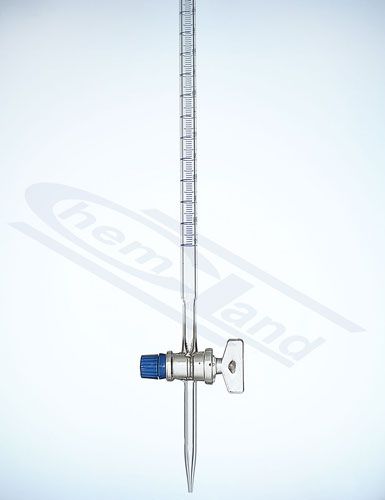 Buretes taisnas klases AS sērijas sertifikāts 100 0,2 stikla aizbīdnis GLASSCO