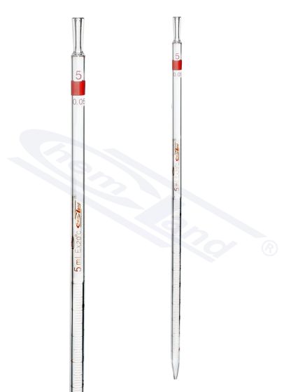 daudzfunkcionāla mērīšanas pipete sk. B 5,0ml, 0 uz augšas, CHEMLAND, brūna, B 5,0ml, CHEMLAND