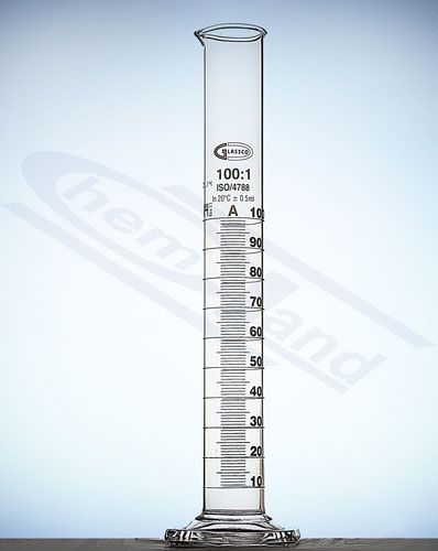 cilindrs A klases brūna gradācija ar partijas sertifikātu 0025ml stikla pamatne Stikls