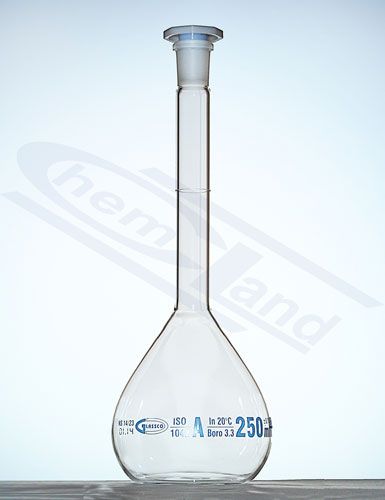 mērkolba ar A klases partijas sertifikātu 0050ml GLASSCO NS 12/21