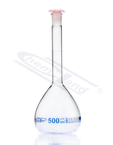mērkolba cl.B 0100 ml. 14/23 CHEMLAND - zils, NEW LINE
